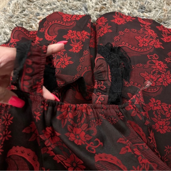 Hearts & Roses UK Red Black Dress Size S/4 - Picture 11 of 11